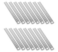 STOBAZA 30 Piezas Regla de Acero Inoxidable Regla Rígida Doble Escala Herramienta Precisión para Dibujo Carpintería y Medición de Guitarra