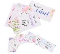 STOBAZA 30 Unidades Tarjetas Motivacionales Diseños Únicos y Mensajes de Inspiración en Papel Recubierto para Ambiente de Oficina