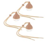 STOBAZA 3piezas Colgante de Botella de Perfume con Forma de Gota de Agua Rellenables de Vidrio con Tapa para Aceites Esenciales Adornos para Coche y Decoración Colgante para Espejo de Coch