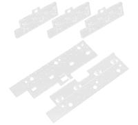 STOBAZA 4 Pares de Lengüetas de Repuesto Transparentes para Persianas Verticales 89 MM Piezas de Reparación de Plástico para Lamas Accesorio Práctico para Hogar Oficina y Comercio