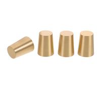 STOBAZA 4 Patas de Latón Dorado para Bandeja de Madera y Tabla de Cortar, Soporte Estable y Antideslizante Diseño Cónico para Decoración del Hogar