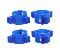 STOBAZA 4 Piezas Accesorios Base De La Mesa Plegable Soportes para Patas De Mesa Sujetador De Soporte Abrazaderas De De Tubo Ajuste De La Pata De La De PVC Azul El Plastico