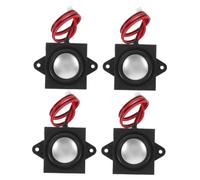 STOBAZA 4 Piezas Altavoz Mini de 3 W y 4 Ohmios Negro para Electrónica | Plástico y Metal, Conexión Estable, Instalación Sencilla, para Sistemas de Audio y Dispositivos Compactos
