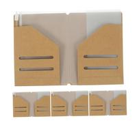 STOBAZA 4 Piezas Bolsa Organizadora con Diseño Práctico y Apariencia Elegante en Papel Kraft y PVC para Guardar Documentos y Tarjetas para Pasaporte de Viaje