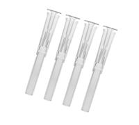 STOBAZA 4 Piezas Mini Boquilla de Fuente Transparente Forma de Rociador de Agua para Estanques y Acuarios Pulverización Multi Direccional para Decoración Interior y Exterior