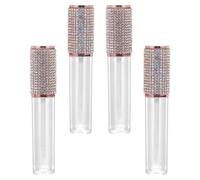 STOBAZA 4 Piezas Tubo de Brillo de Labios Rellenable, Tubo de Esmaltes de Labios Caseros, 5ml, Abs, Portátil E, para Lip Gloss y Tinte Labial Líquido