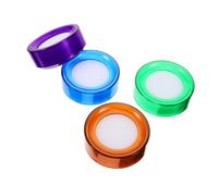 STOBAZA 4 piezas Unidades Humectadores de Dedos para Contar Dinero Esponja Plástica Redonda Multifunción Colores Surtidos Fácil Limpieza Oficina