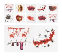 STOBAZA 40 Unidades Calcomanías para Heridas Halloween, Papel Artesanal | Tatuajes Temporales de Cicatrices Realistas, para Cosplay y Juegos de Rol, Fáciles de Retirar