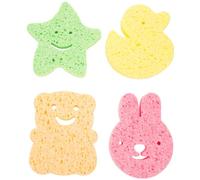STOBAZA 4piezas Esponja de Baño para Súper Suave Esponjas de Baño para Bebés para Recién Nacidos Diseño para Bebe Recien Nacido