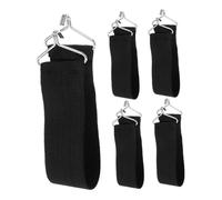 STOBAZA 5 Piezas Cinturones Reforzados Antidesgaste para Silla Reclinable de Correas Negras Resistentes Accesorios para Reparación y Refuerzo de Sillas de Jardín Camping y Exteriores