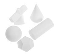 STOBAZA 5 Piezas Conjunto de Modelos Geométricos de Resina Compacta para Dibujo y Boceto Simulación de Yeso Decoración y Herramienta Educativa para Estudiantes y Artistas