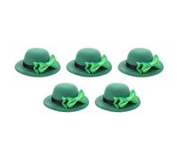 STOBAZA 5 Uds Fundas para Botellas de Vino Sombrero de Duende en Forma de Decoración de Botella de Vino del Día de San Patricio Mini Sombrero Verde St. Decoraciones de Cocina del Día de