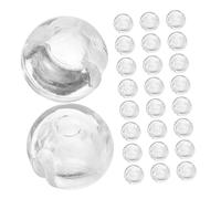 STOBAZA 50 Piezas Tope De Cadena Cuentas Topes De Cadena para Persianas Verticales Accesorios De Repuesto para Persianas De Engarce Transparentes para Cortinas y Ventanas