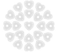 STOBAZA 50 Unidades Tarjetas de Papel Reutilizables en Forma de para Copas Superficie para Escribir, para Bodas de Verano y Catering