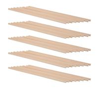 STOBAZA 50 Varillas Cuadradas de Madera Natural sin Terminar 30,5 X 0,6 X 0,6 Cm para Manualidades, Bricolaje y Modelos, Clavijas de Madera Versátiles para Proyectos Educativos