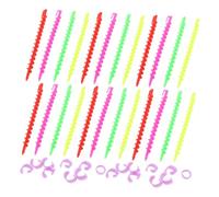 STOBAZA 52 piezas Rizadores Espirales Plásticos para Cabello de Varillas para Permanentes Pequeñas y Grandes Herramientas de Peluquería para Rizar y Moldear Seguras para Tipo de Cabello