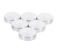STOBAZA 6 Discos Redondos de Aleación de Aluminio de 30 Mm para Tablero de Mesa de Vidrio, Prácticos y Fáciles de Instalar para Uso en Hogar y Hotel