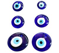 STOBAZA 6 Piezas Colgantes de Ojo Turco Azul de Vidrio para Hacer Pulseras y Collares, Amuletos Ligeros en Forma de Mal de Ojo para Proyectos DIY en San Valentín y Día Madre