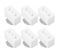 STOBAZA 6 Piezas Conector Desmontable para Parque Infantil Base de Montaje de Plástico Blanco y Ventosa Antideslizante para Área de Juego Infantil Estable y Segura