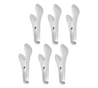 STOBAZA 6 piezas Pinzas Inoxidable para Cocina de Multifuncionales para Servir Buffet Ensaladas Pan y Carne Con Diseño Antideslizante para Fiestas y Picnics