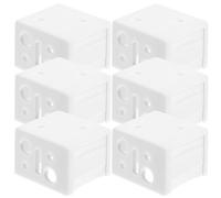 STOBAZA 6 Soportes de Fijación para Persianas Plisadas, Soporte Plástico Resistente para Riel de Cortinas, Accesorios para Montaje en Ventana, Kit 6 Piezas para Estores y Persianas