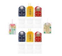 STOBAZA 8 Piezas Bolsa de Bendición Japonesa el Hogar en Lino y Plástico Decoración Delicada para Colgar en Puerta o Pared en Temporada de Flores Color Aleatorio Varios estilos