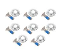 STOBAZA 8 Piezas Tornillos de Montaje de Acero Inoxidable para Fijaciones | Arandelas Incluidas, Repuesto Estándar, Instalación Segura y Estable, para Tabla y Fijación, Color Blanco