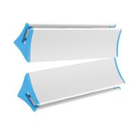 STOBAZA Abrazaderas de Aluminio para Separador de Escritorio hasta 9 MM Pack de 2 Clips para Soporte de Paneles de Privacidad Protección contra Estornudos para Oficina Estudio