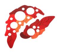 STOBAZA Accesorios para guitarra acústica, pack de 2 golpeadores de plástico rojo en forma de hoja de vid, protección del panel y fácil instalación para regalo