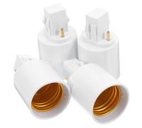 STOBAZA Adaptador De Base De Lámpara De Repuesto Gx23 A E27 De 4 Piezas, Fácil Instalación, Adaptador De Portalámparas G23x A E27, Convertidor De Bombilla De Clavijas.