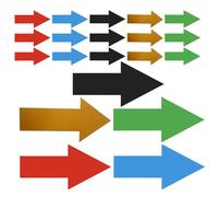 STOBAZA Adhesivos de Pvc Autoadhesivos para Suelo y Pared, Flechas Direccionales Impermeables, 30 Piezas, Fáciles de Instalar y Removibles para Distanciamiento Social y Color Aleatorio