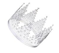 STOBAZA Adorno de de Cristal Plateado para Tartas Decoración para Bodas y Cumpleaños Adorno Infantil de Cristal para Pastel Accesorio Festivo para Celebraciones