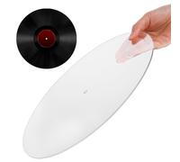 STOBAZA Alfombrilla Giratoria para Mesa de Vinilo Acrílica 12 Pulgadas 3 MM Base Antideslizante Que Reduce la Fricción y Mejora el Sonido Adecuado para Tocadiscos en Estudio