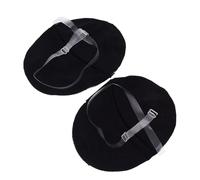 STOBAZA Almohadillas Absorbentes para Sudor de Axilas 2 Piezas Tamaño Mediano Algodón Negro Reutilizables para Mujeres Protección Transpirable en Verano Actividades al Aire Libre