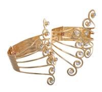 STOBAZA Alzapaños de Metal Dorado para Cortinas, Clip Sujetador Ajustable para Cortinas Pequeñas en Sala y Dormitorio, Hebilla Soporte Decorativo para Barras y Ventanas, 2 Unidades