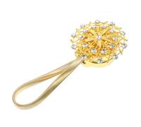 STOBAZA Alzapaños Magnéticos para Cortinas 2 Piezas, Soporte Magnético Duradero, Color Dorado, Sin Taladro, Compatibles Visillos, Adecuado para Sala De Estar y Dormitorio