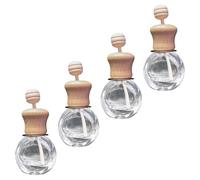 STOBAZA Ambientador para Botella de Perfume Coche 4 Unidades, Clip Aromático para Ventilación Frasco Vacío Diseño Alto y Plano, Decoración Interior Automotriz Compatible Rejillas de Aire