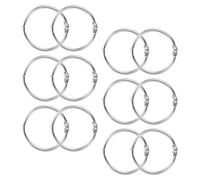 STOBAZA Anillos de Encuadernación Metálicos 75 MM Interior 85 MM Exterior Grosor 42 MM 12 Unidades para Manualidades y Organización de Hojas Sueltas Clips de Anillas Resistentes