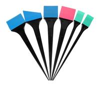 STOBAZA Aplicadores de Silicona para Teñir el Cabello Cepillos Fáciles de Limpiar y Aplicación Rápida Juego de 6 Color Aleatorio Ideales para Salón y Uso en Casa