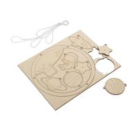 STOBAZA Atrapasueños De Madera Colgante Para Colorear, Adorno Colgante Artístico, Kit Diy Hecho a Mano, Decoración Para Habitaciones y Fiestas, Carillón De Viento Madera,