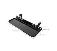 STOBAZA Bandeja Metálica Triangular Plegable para Caballete Soporte Portátil de Sobremesa para Pintura Estante Desmontable para Artistas Organizador Multifuncional 2 Piezas Adecuado