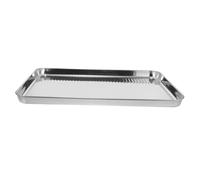 STOBAZA Bandeja para Hornear de Acero Inoxidable Antiadherente Reutilizable para Pan Galletas y Pizza Multifuncional Pequeña para Repostería