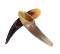 STOBAZA Barra de Masajes de Cuerno de Buey Herramienta de Masaje Facial y Corporal 2 Piezas Pulida a Mano Suave y Melosa, Adecuado para Uso en Casa y Salón de Belleza