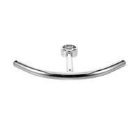 STOBAZA Base de Reposapiés para Taburete de Bar en Hierro Plata Construcción Firme y Forma en T para Islas de Cocina y Bares Modernos