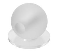 STOBAZA Bola de Entrenamiento de Billar Transparente Mate con Accesorio de Práctica de Tiro para Principiantes Herramienta de Apuntado y Corrección de Golpe para Mesa de Pool