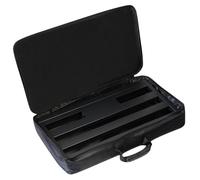STOBAZA Bolsa Efectora Portátil de Tela Oxford Negra Asa para Guardar Efectos de Audio y Micrófonos, Adecuado para Uso en Actuaciones y Exteriores