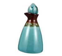 STOBAZA Botella de Cerámica para Aceites Esenciales Multiusos Pequeña y Portátil Frasco Recargable Seguro para Perfume y Difusor Diseño Azul Compacto para Viaje