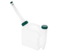 STOBAZA Botella Mezcladora y Proporciones Variadas de Mezcla Portátil de Aceite y Gasolina de Plástico Blanco Capacidad de 1.5l para Uso Exterior para Motor Dos Tiempos