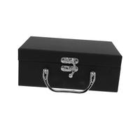 STOBAZA Caja de Almacenamiento de Papel con Asa Sólida Maleta Portátil para Artículos Varios Caja Multiusos para Organizar Monedas y Objetos Pequeños Diseño Compacto y Apilable para Hogar