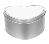 STOBAZA Caja de Hojalata de Metal Forma de Corazón para Guardar Dulces y Joyas, Pequeña Caja de Hierro Buen Sellado Adecuado para Almacenar Anillos y Regalos